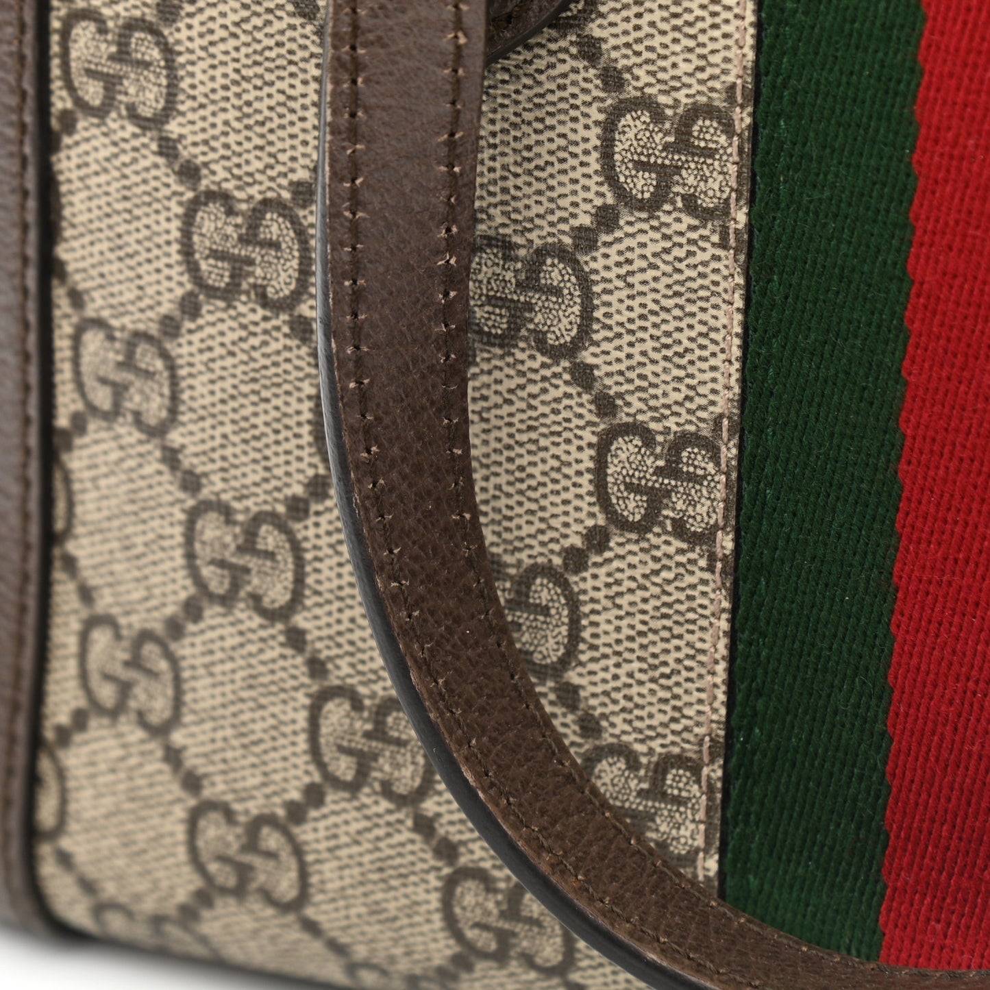 GG Supreme Monogram Small Ophidia Tote Bag Brown