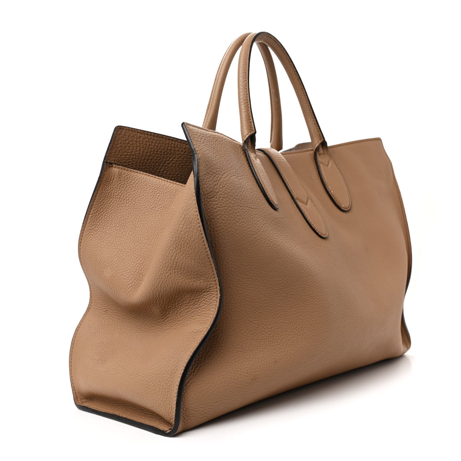 Gucci Soft Calfskin Medium Jackie Top Handle Bag Beige 3 of 15