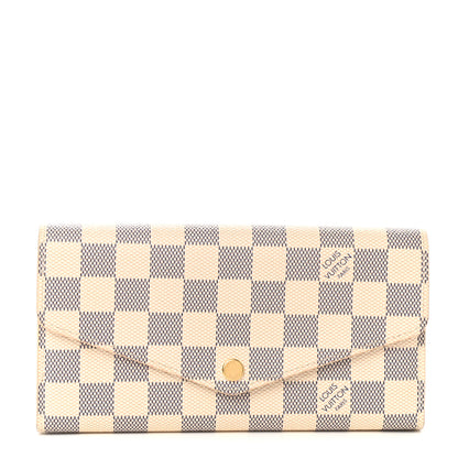 Louis Vuitton Damier Azur Sarah Wallet NM 1 of 7