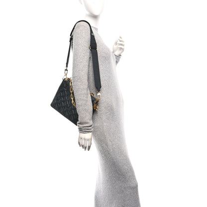 Louis Vuitton Lambskin Embossed Monogram Coussin PM Black 2 of 9
