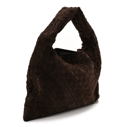 Bottega Veneta Suede Intrecciato Small Hop Fondant 3 of 10