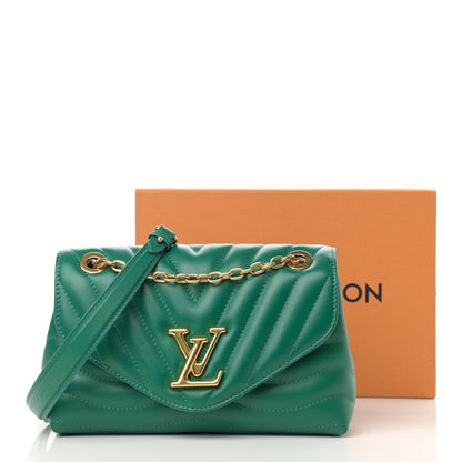 Louis Vuitton Calfskin LV New Wave Chain Bag Emerald 11 of 11