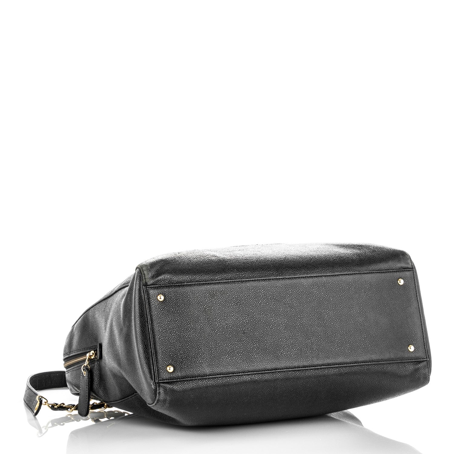 Chanel Caviar Large CC Shoulder Bag Black 4 of 12