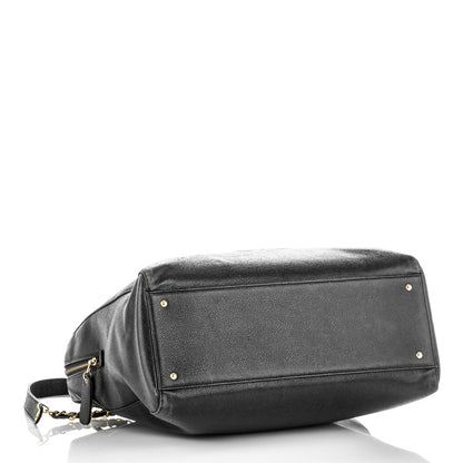 Chanel Caviar Large CC Shoulder Bag Black 4 of 12