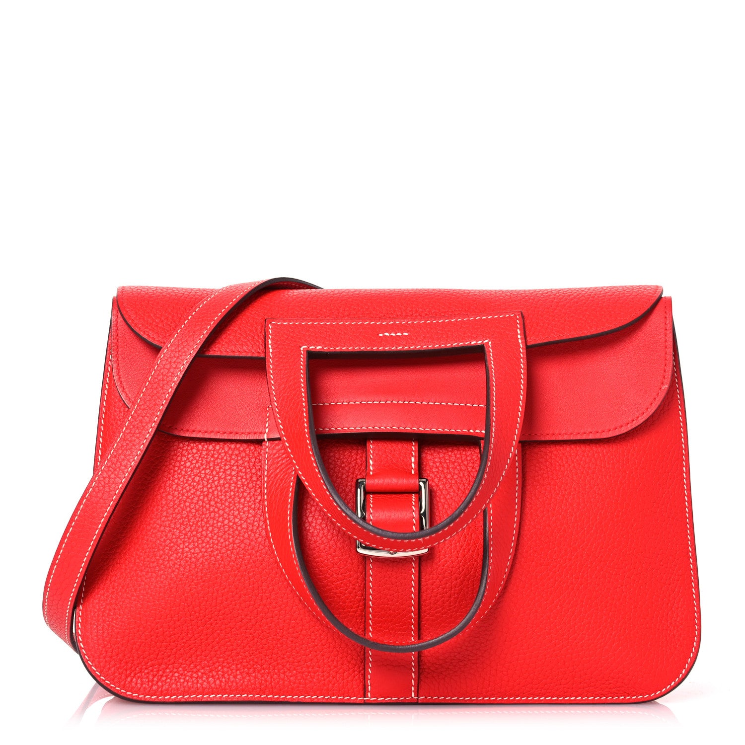 Hermes Taurillon Clemence Halzan 31 Rouge De Coeur 1 of 11