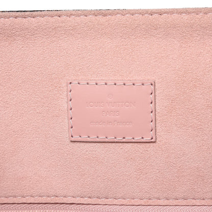 Louis Vuitton Damier Ebene Caissa Hobo Rose Ballerine 7 of 9