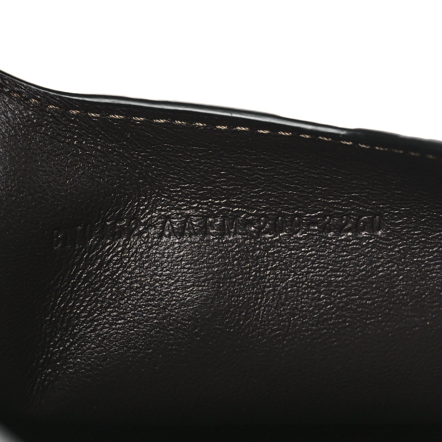 Vitello Soft F is Fendi Bi-Color FF 1974 Embossed Envelope Pouch Maya Black