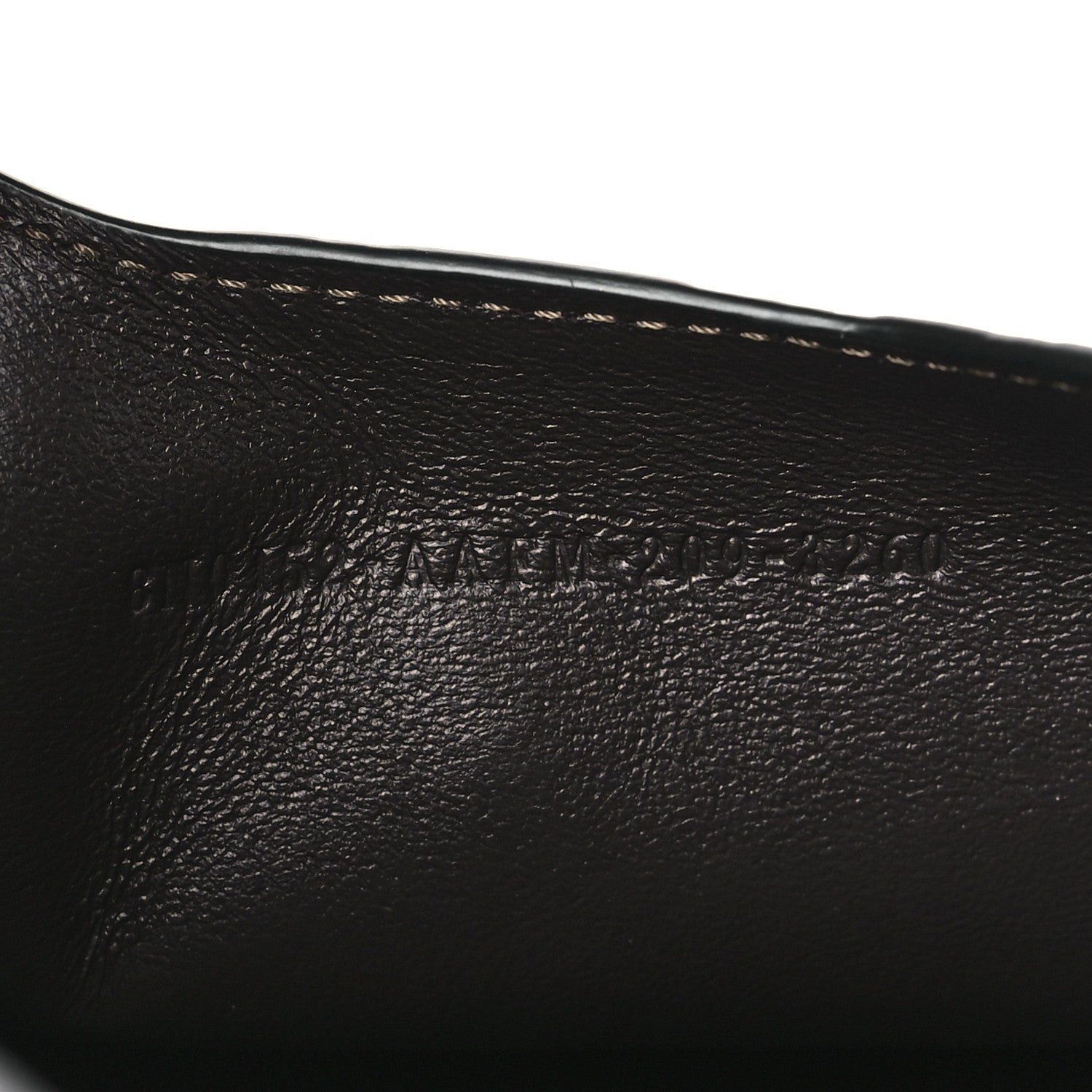 Fendi Vitello Soft F is Fendi Bi-Color FF 1974 Embossed Envelope Pouch Maya Black 7 of 11