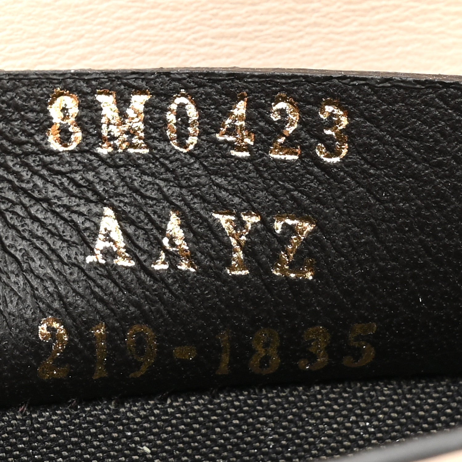 Fendi Vitello King Tamponato Logo Embossed Fold Over Card Holder Wallet Poudre 8 of 13