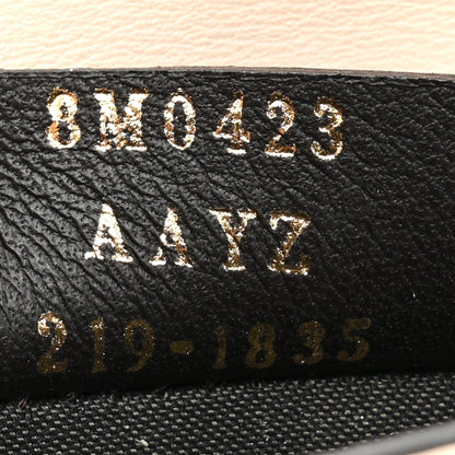 Fendi Vitello King Tamponato Logo Embossed Fold Over Card Holder Wallet Poudre 8 of 13