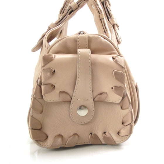 Calfskin Silverado Shoulder Bag Beige Rose
