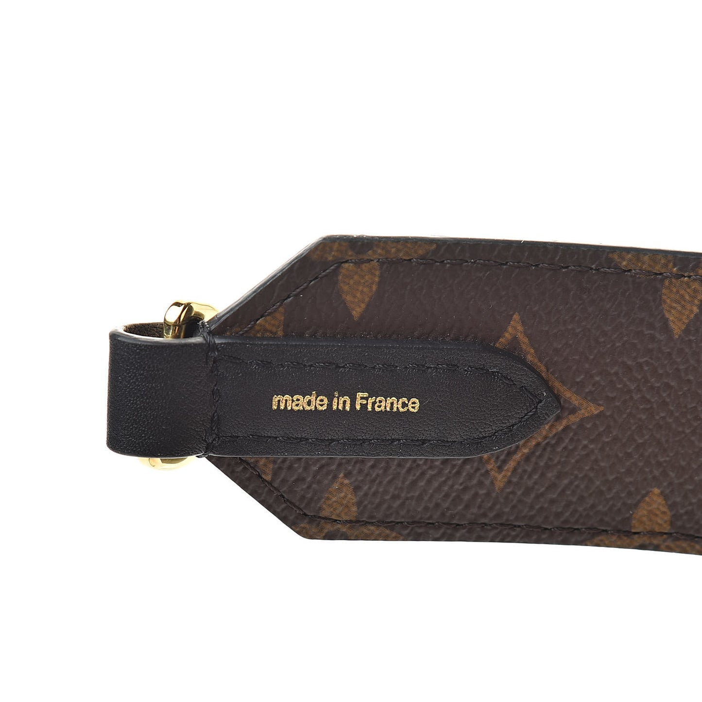 Monogram Letter Bandouliere Shoulder Strap Black