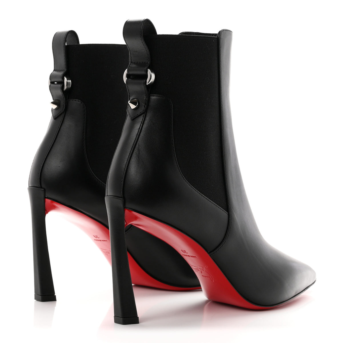 Christian Louboutin Calfskin Condodo 85 Ankle Boots 39 Black 5 of 9