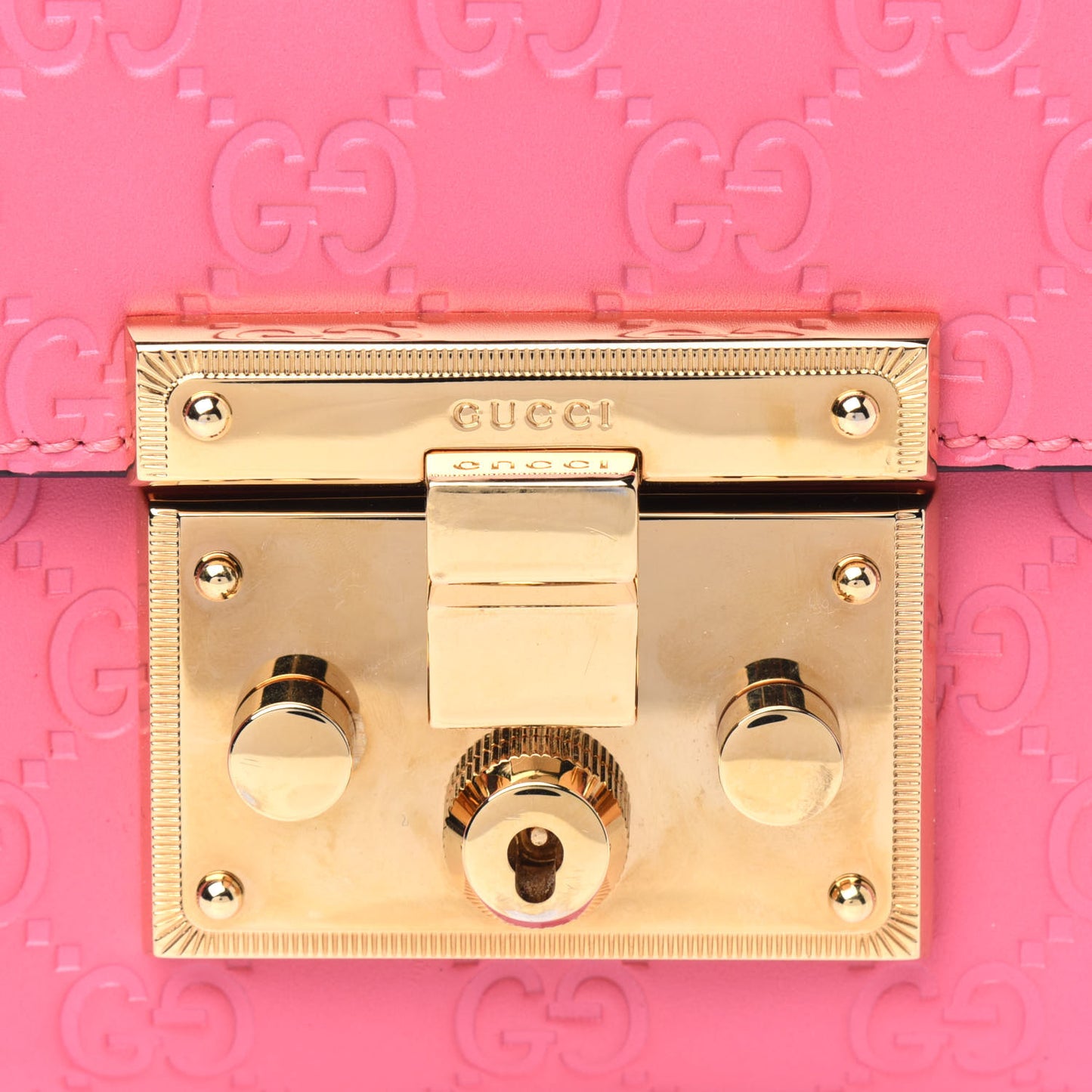 Guccissima Small Padlock Shoulder Bag Flush