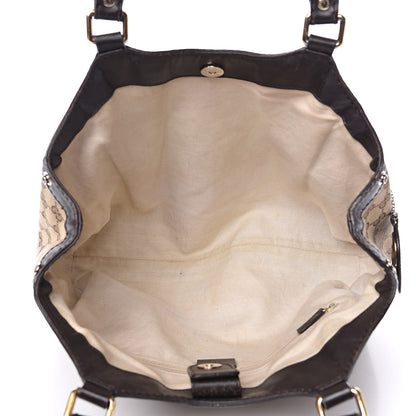 Gucci Monogram Medium Sukey Tote Beige Ebony Black 5 of 21