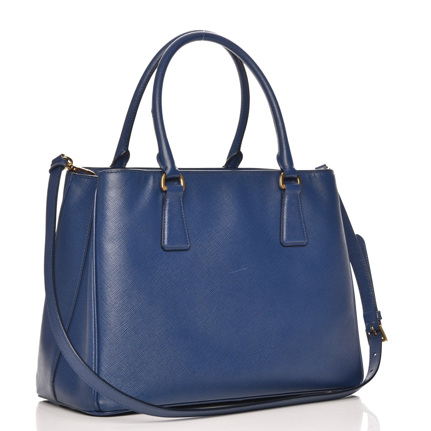 Saffiano Lux Medium Tote Bluette