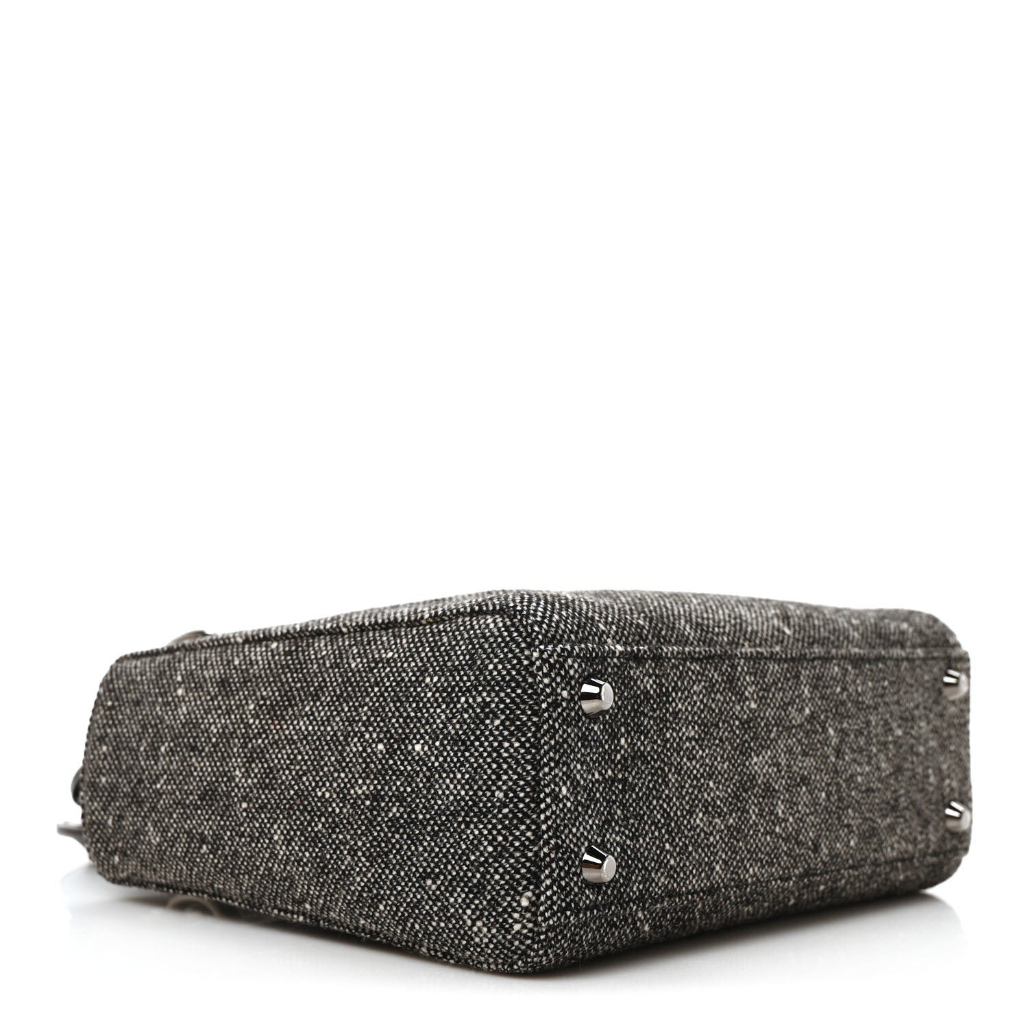Christian Dior Tweed Mini Lady Dior Black 4 of 10