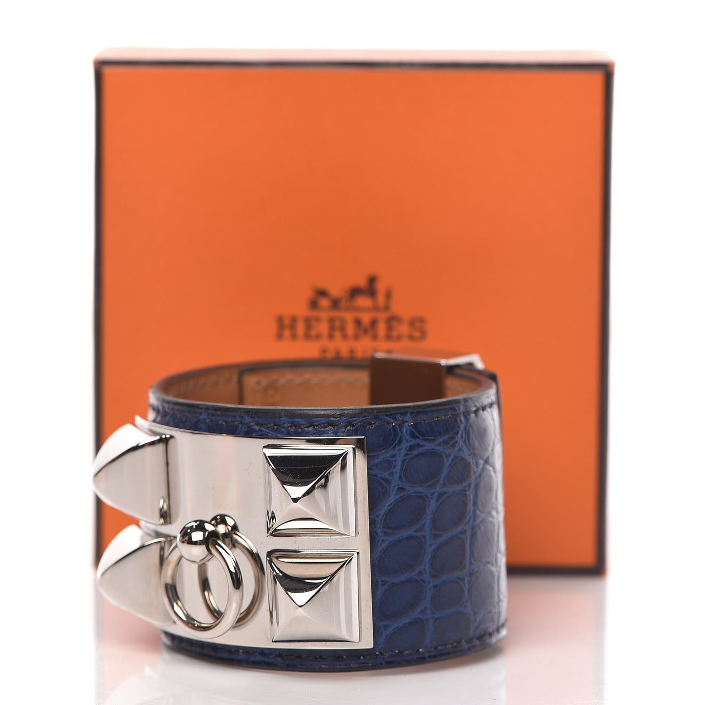 Matte Alligator Collier De Chien CDC Bracelet S Bleu De Malte