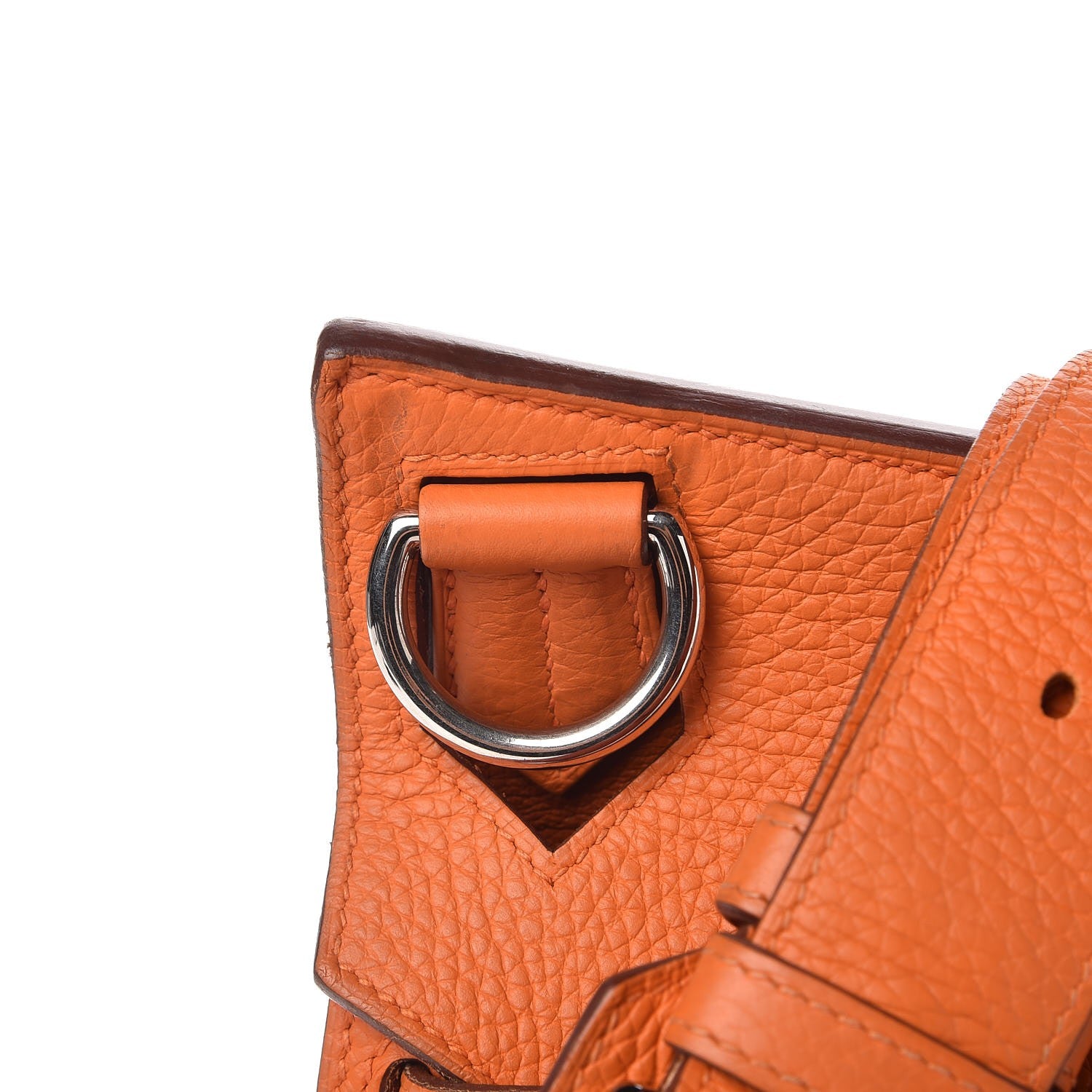 Hermes Taurillon Clemence Jypsiere 34 Orange 9 of 15