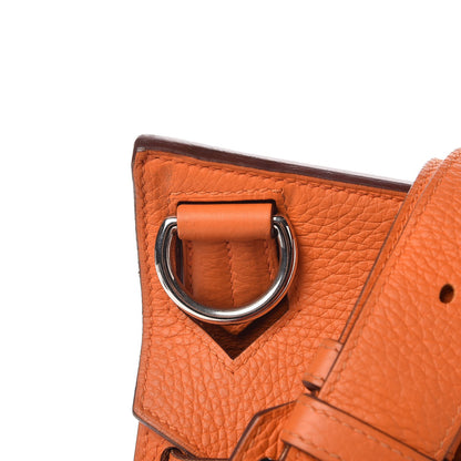 Hermes Taurillon Clemence Jypsiere 34 Orange 9 of 15