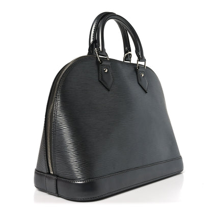 Louis Vuitton Metallic Epi Alma PM Black Silver 2 of 8