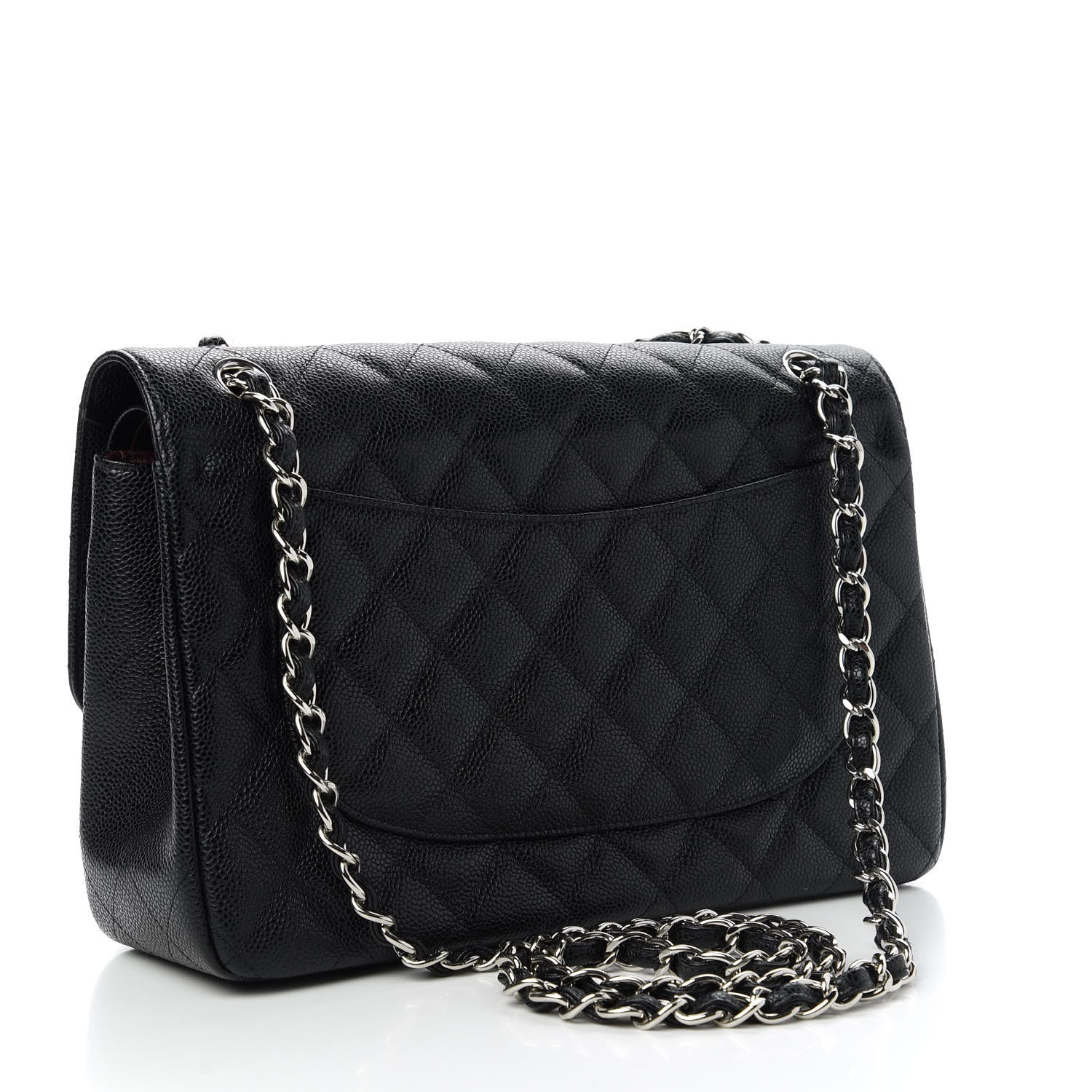 Chanel Caviar Quilted Jumbo Double Flap Black 3 of 11