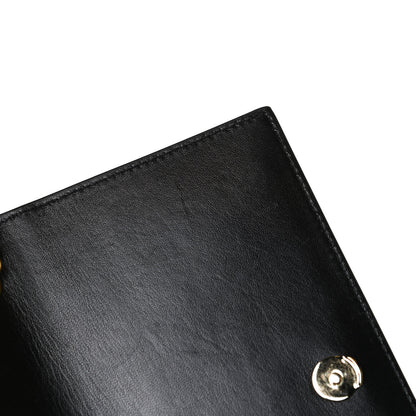 Saint Laurent Suede Embroidered Small Monogram Kate Satchel Black 12 of 16