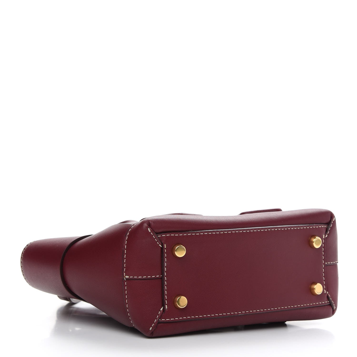 Bottega Veneta Calfskin Mini Maxi Intrecciato Arco Burgundy 4 of 13