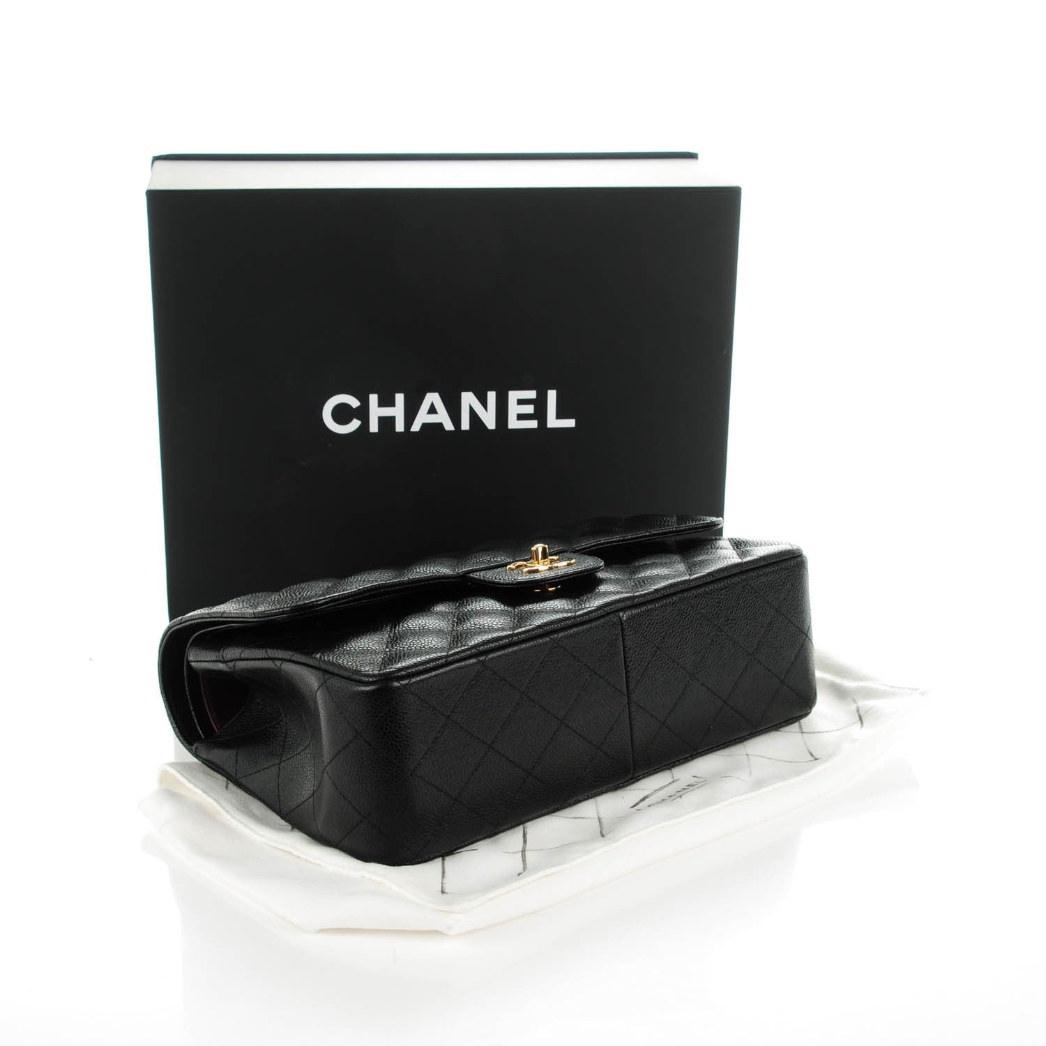 Chanel Caviar Quilted Jumbo Double Flap Black 4 of 9