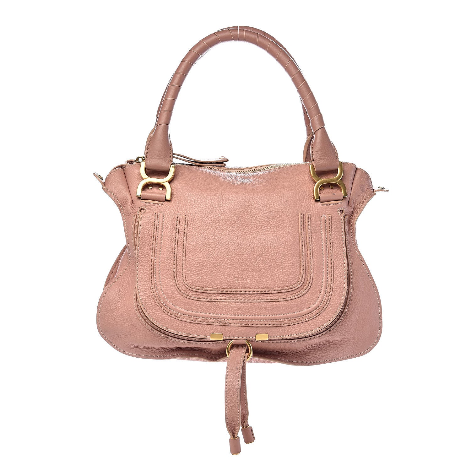 Chloe Calfskin Medium Marcie Satchel Anemone Pink 1 of 19