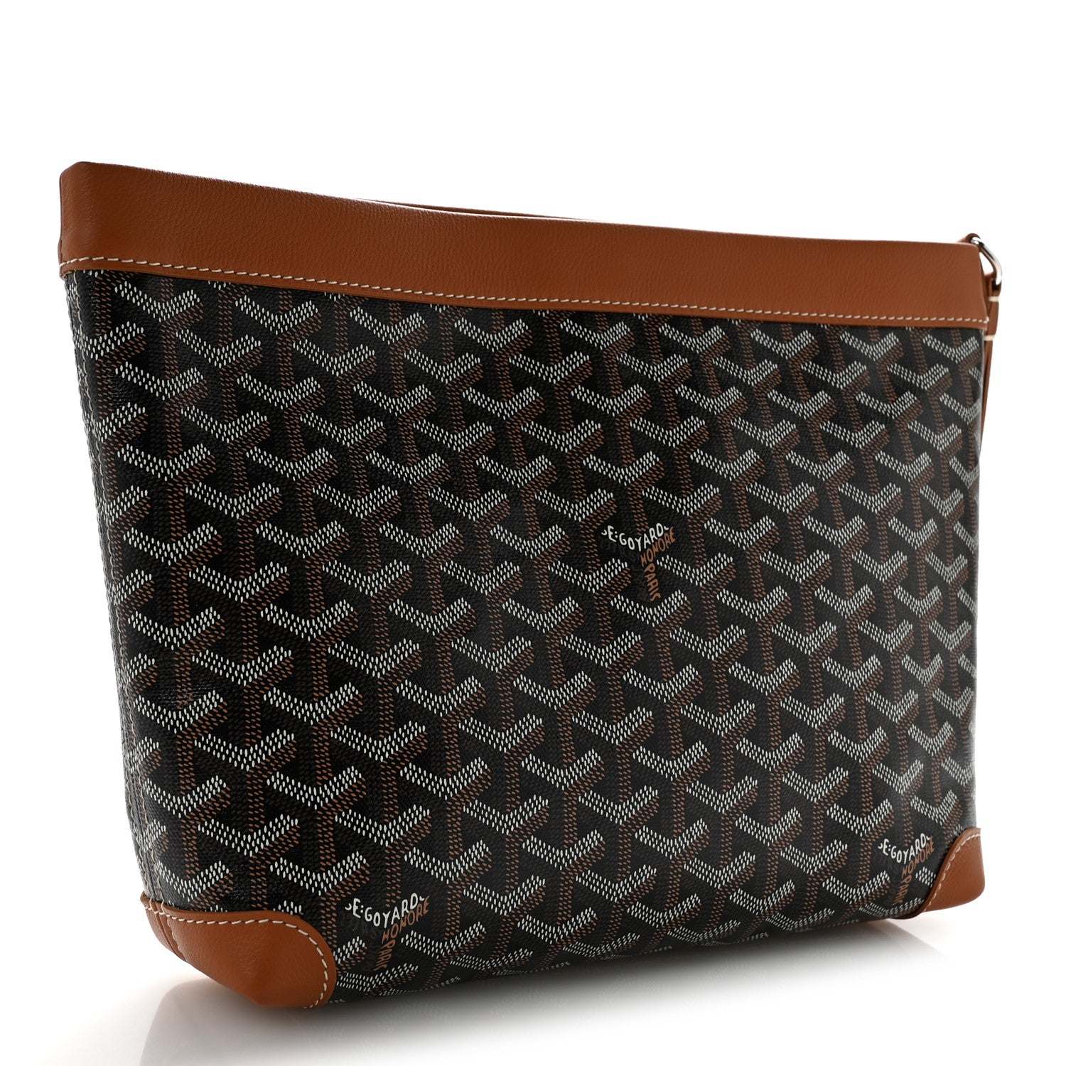 Goyard Goyardine Conti Pouch Black Gold 3 of 6