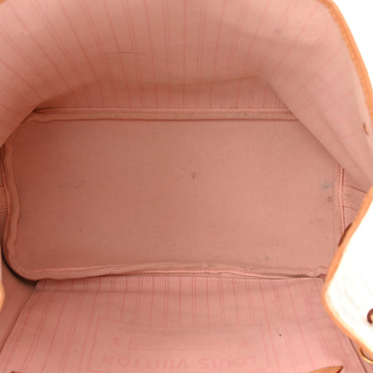 Louis Vuitton Damier Azur Neo Neverfull MM Rose Ballerine 5 of 9