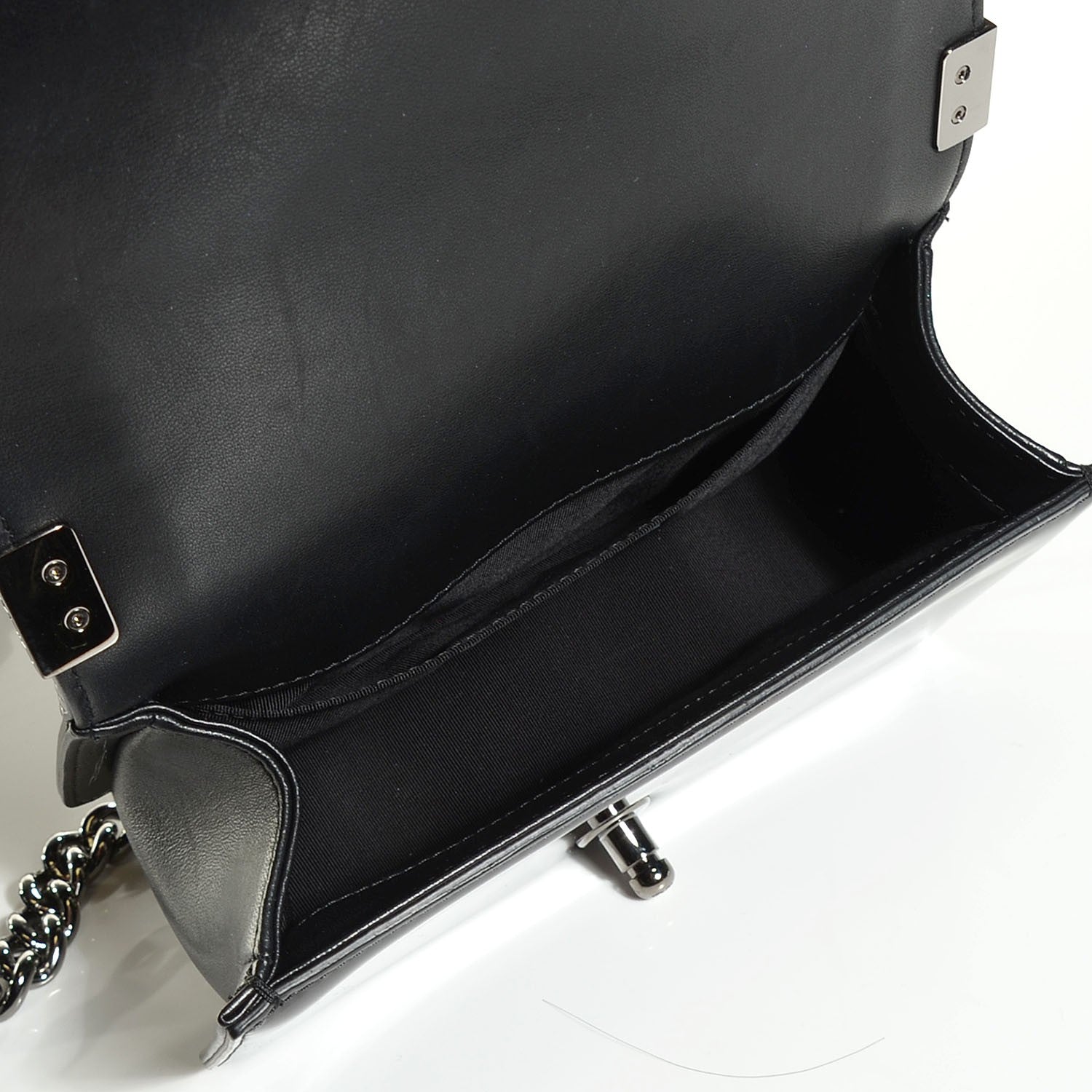 Chanel Patent Calfskin Quilted Small Boy Flap Black 7 of 9