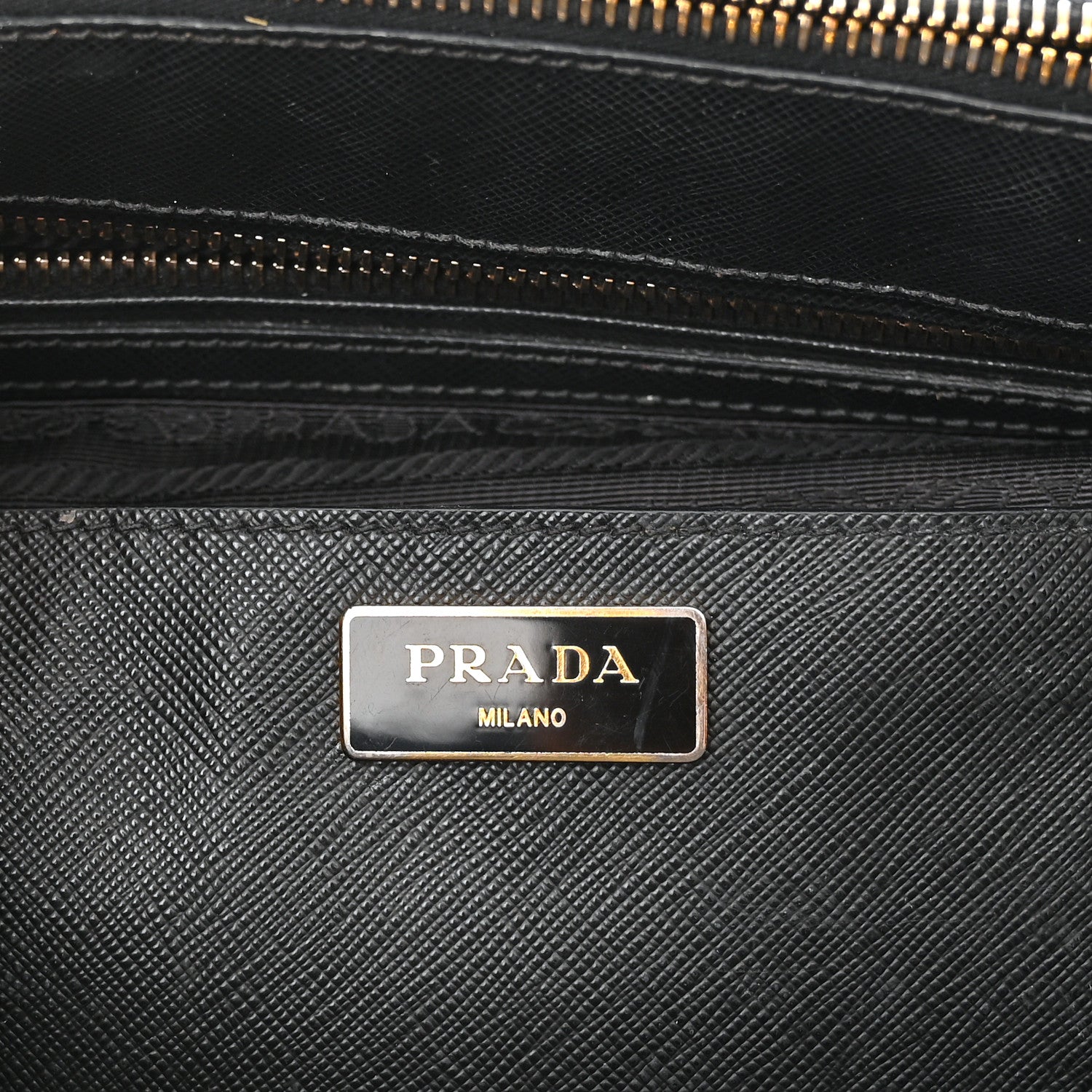 Prada Saffiano Large Galleria Double Zip Tote Black 6 of 16