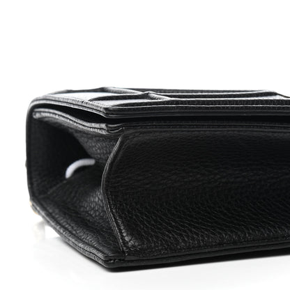 Christian Dior Grained Calfskin Medium Diorama Flap Bag Black 8 of 8