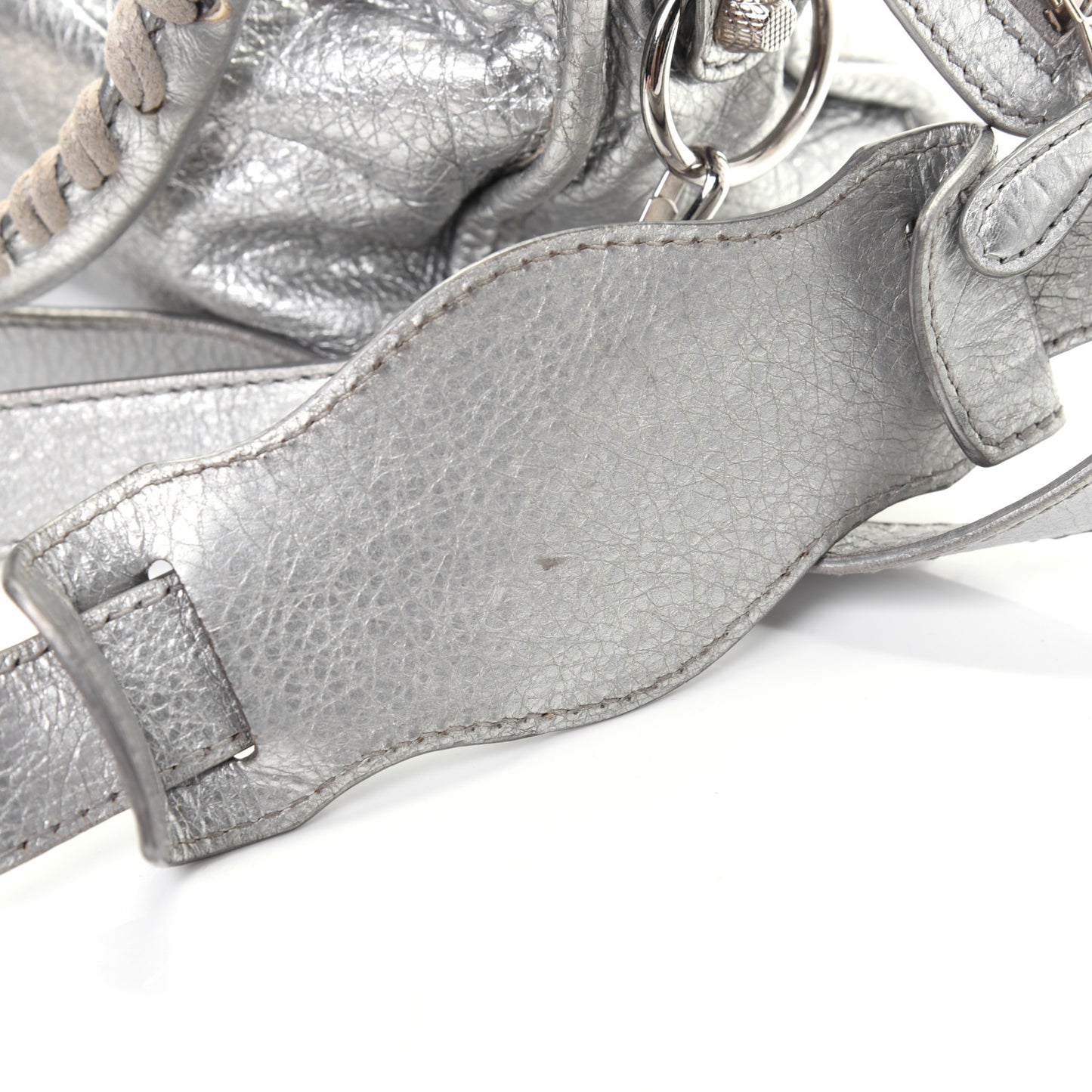 Agneau Giant 12 Silver Hardware Mini City Gris Aluminum