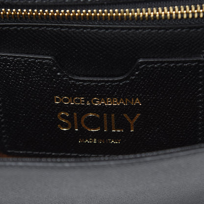 Dolce & Gabbana Dauphine Medium Miss Sicily Satchel Black 6 of 8