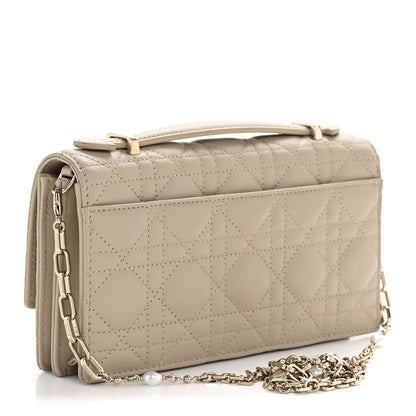 Christian Dior Lambskin Cannage Mini My Dior Bag Sand 3 of 13