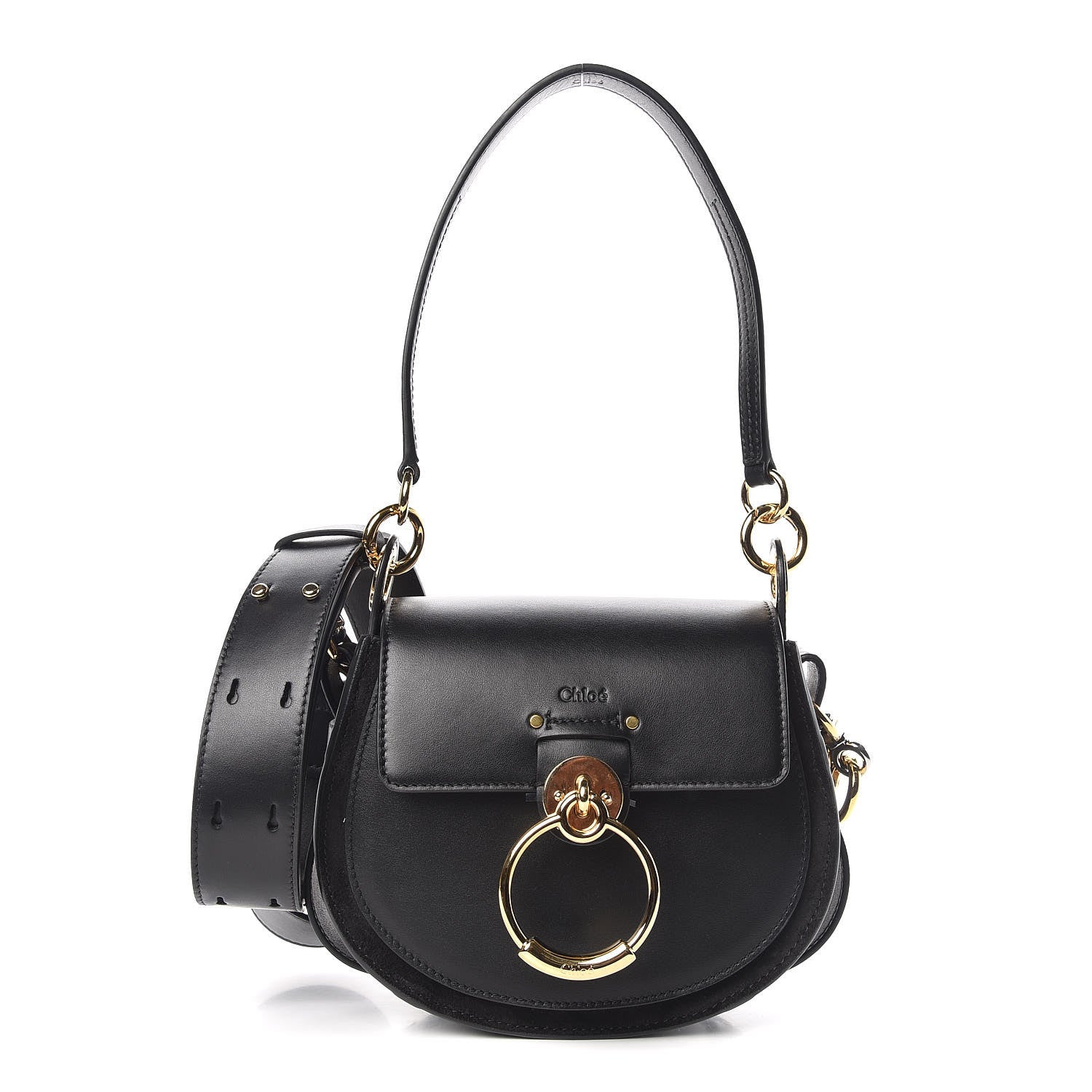 Chloe Calfskin Small Tess Bag Black 1 of 6