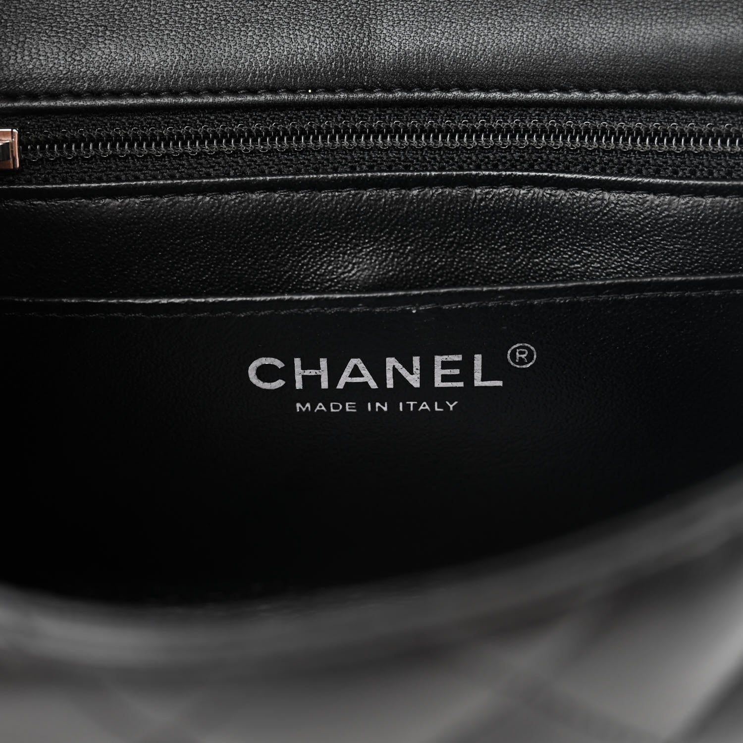 Chanel Lambskin Quilted Mini Square Flap Black 6 of 14