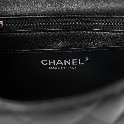 Chanel Lambskin Quilted Mini Square Flap Black 6 of 14
