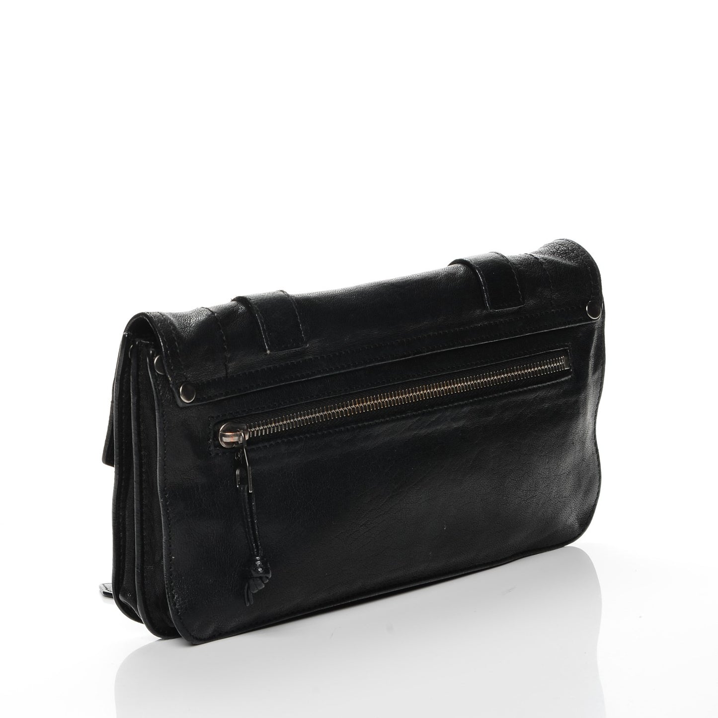 Lambskin PS1 Pochette Clutch Black