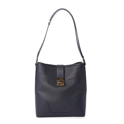 MCM Calfskin Claudia Crossbody Bag True Navy 1 of 8