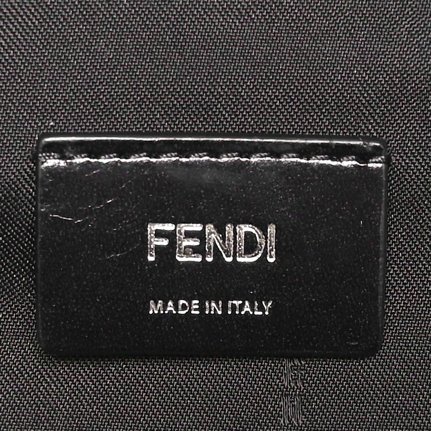 Fendi Nylon Vitello Liberty Vitello Dolce Monster Eyes Rounded Backpack Black Sunflower 6 of 11