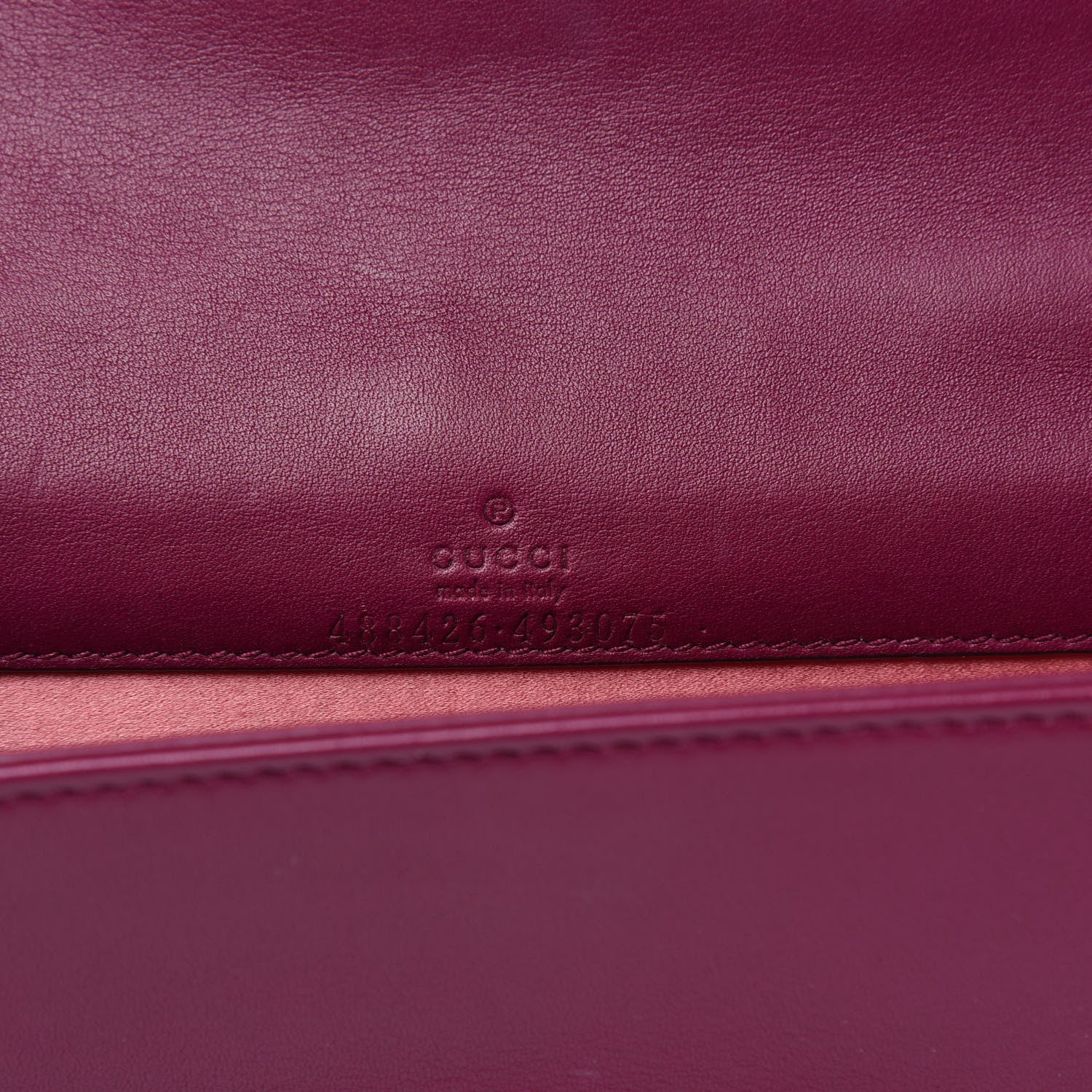 Gucci Velvet Matelasse GG Marmont Mini Bag Fuchsia Violet Cyclamen 6 of 14