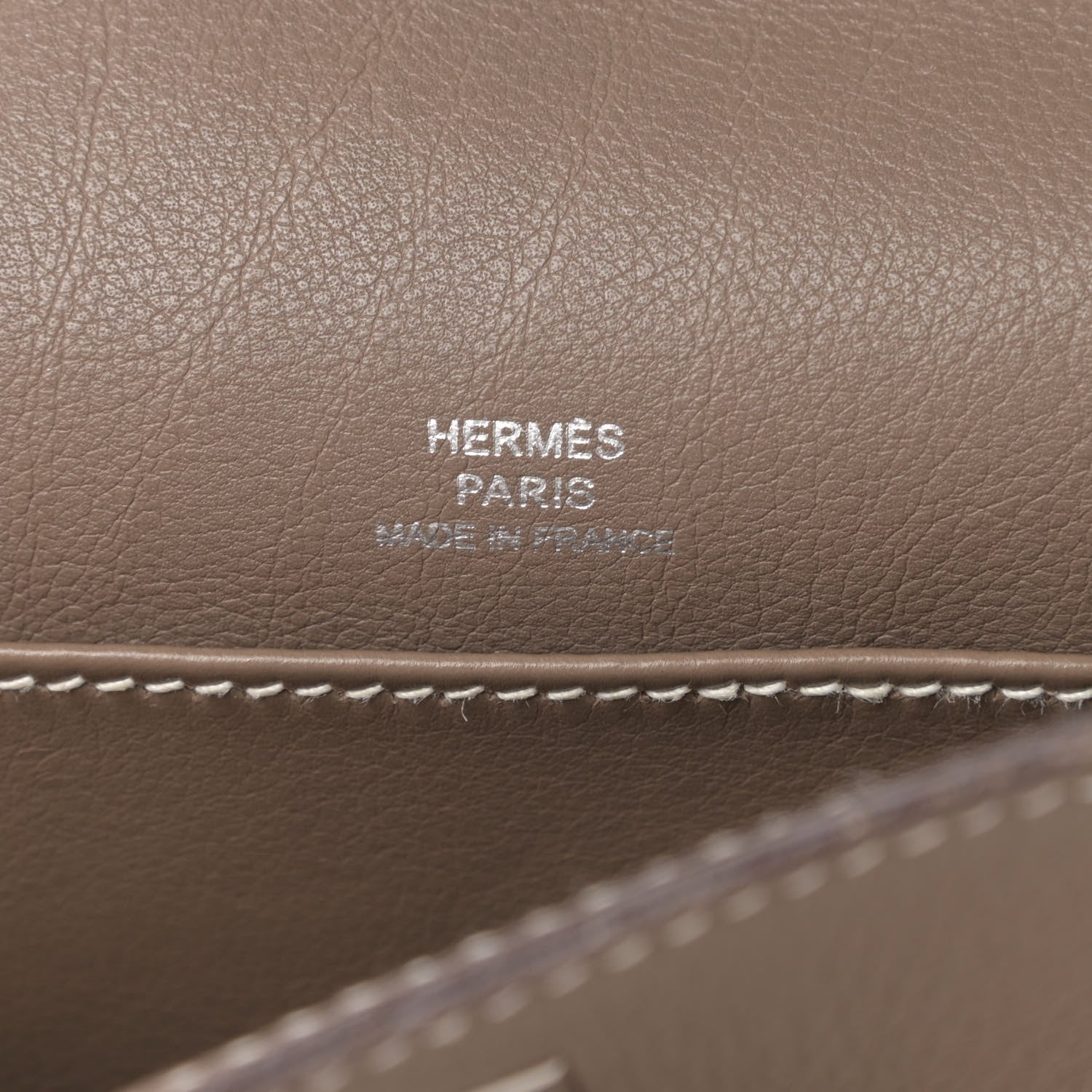 Hermes Swift Kelly Pochette Clutch Etoupe 6 of 10