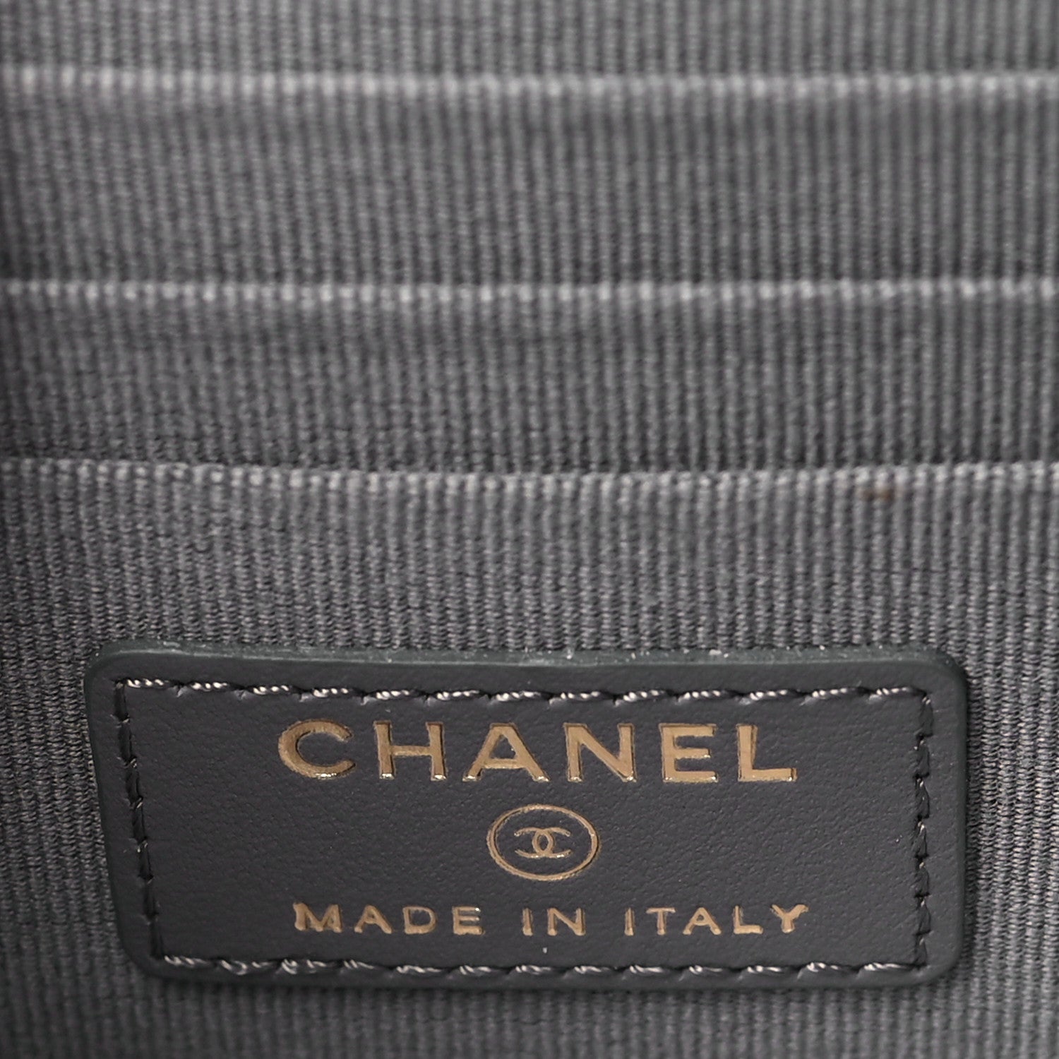 Chanel Caviar Quilted Mini Boy Wallet On Chain WOC Dark Gray 6 of 11