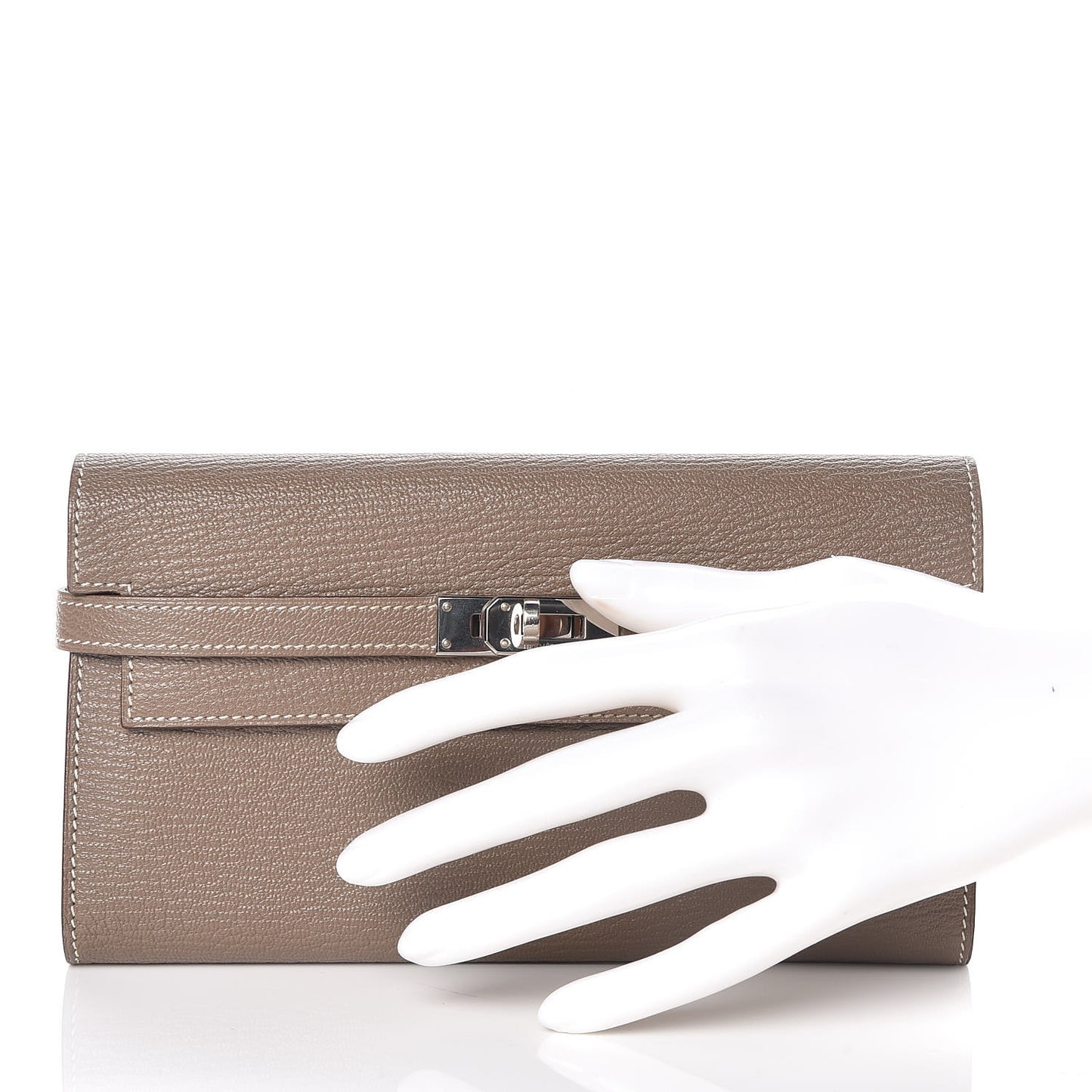 Chevre Mysore Kelly Longue Wallet Etoupe