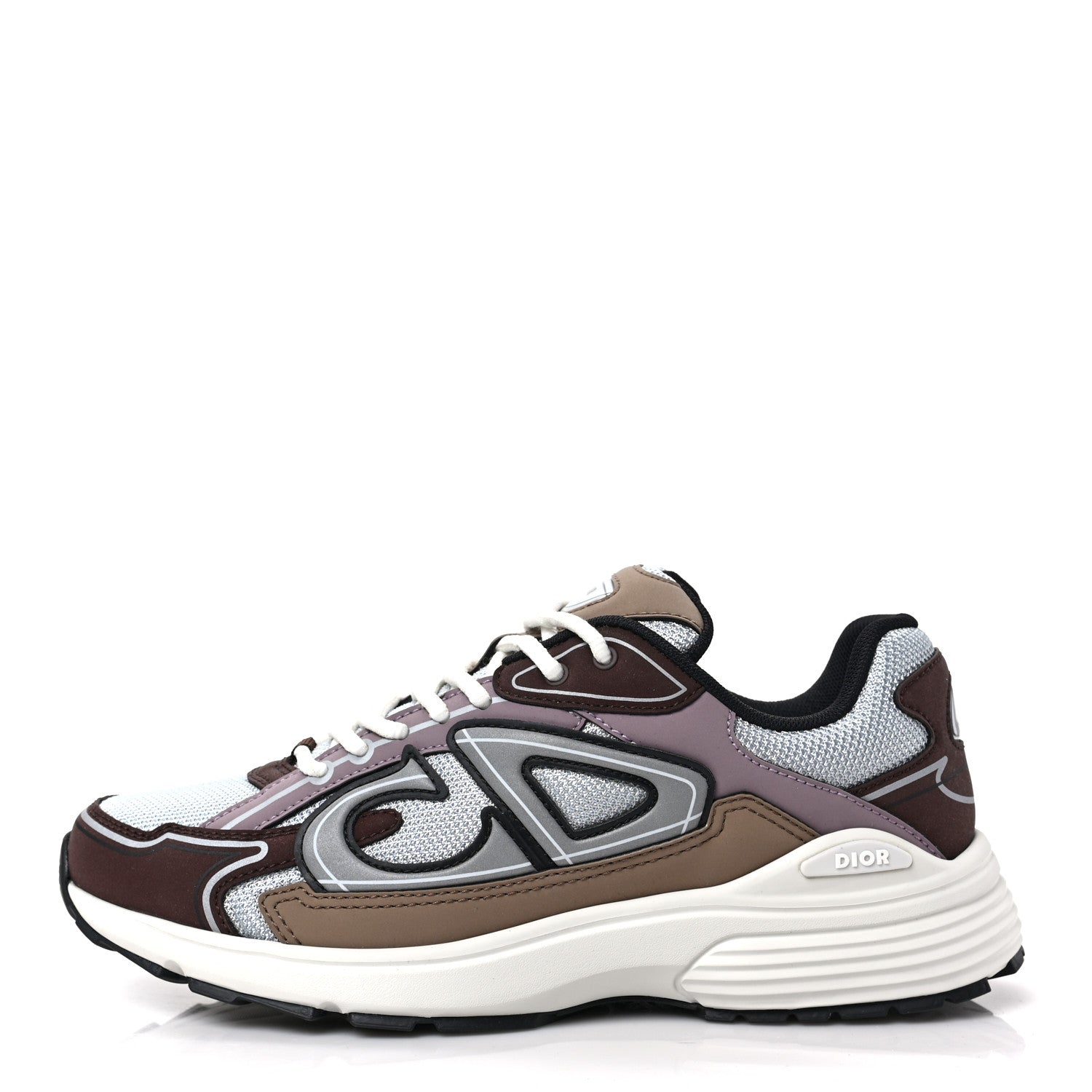 Christian Dior Technical Mesh Calfskin Mens B30 Sneakers 40 Brown