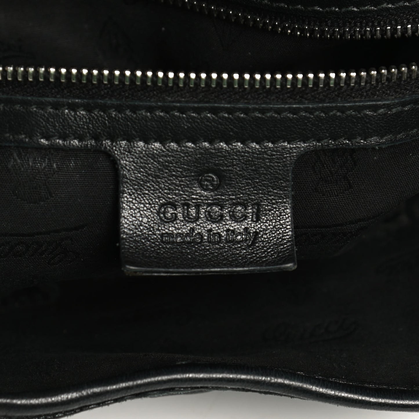 Guccissima Medium GG Twins Shoulder Bag Black